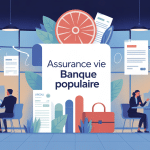 avis assurance vie banque populaire illustration vectorielle banque