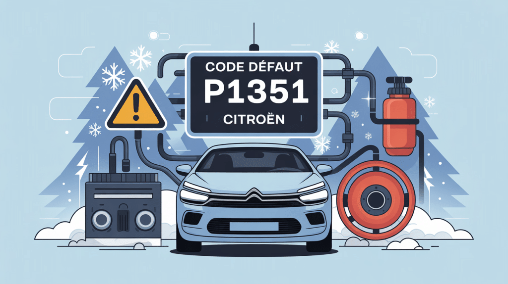 illustration diagnostic p1351 citroen hiver