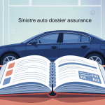 Combien de temps reste un sinistre auto sur dossier assurance, illustration vectorielle