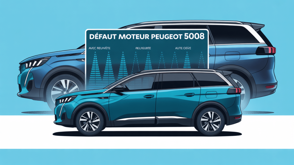 illustration defaut moteur 5008 SUV tableau de bord
