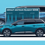 illustration defaut moteur 5008 SUV tableau de bord