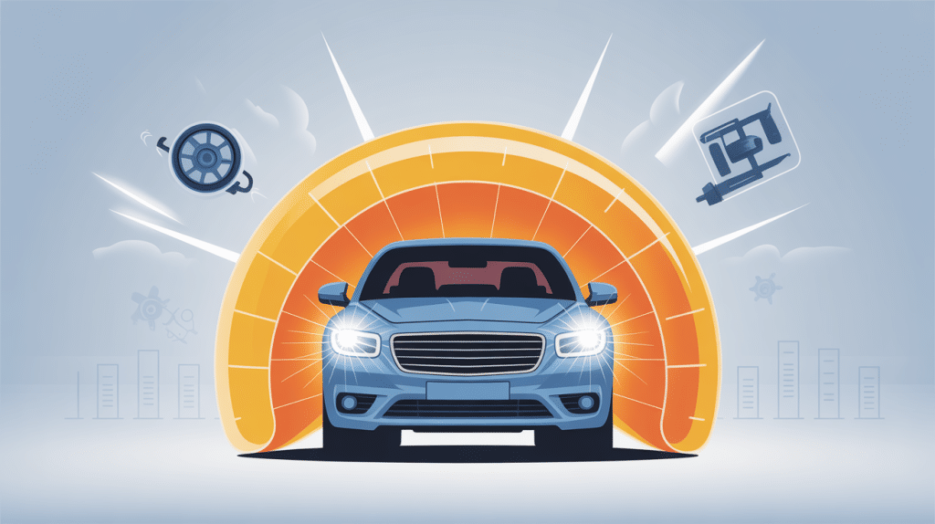 extension de garantie pour voiture illustration bouclier