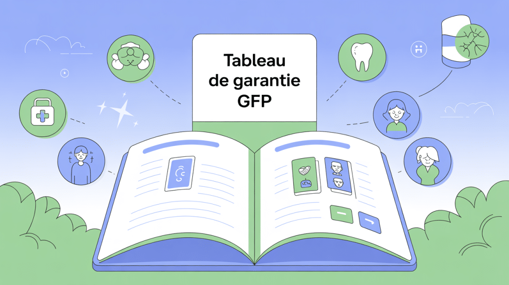 gfp mutuelle tableau de garantie pdf illustration centre pictogrammes