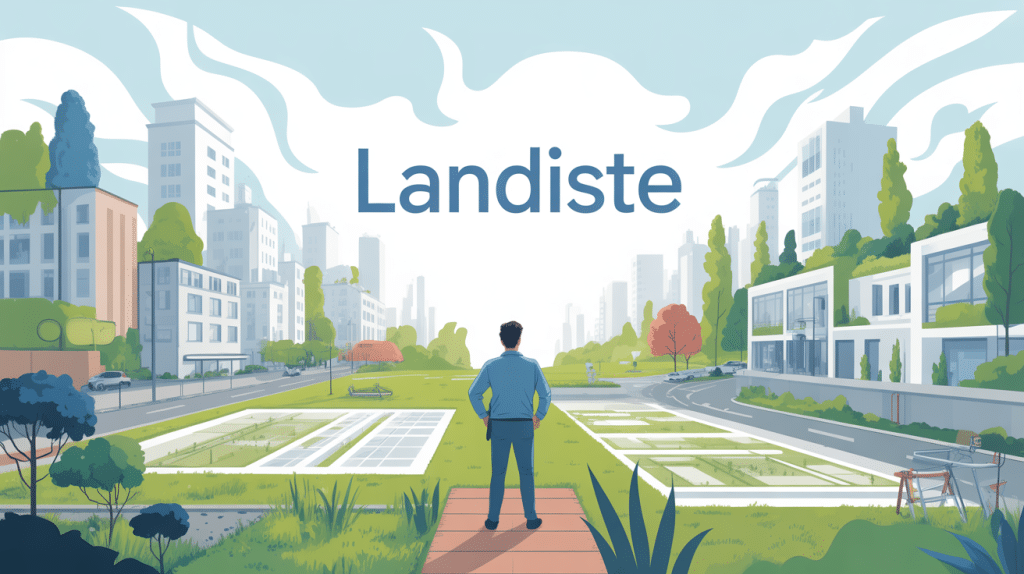 Vue métier landiste et aménagement paysage