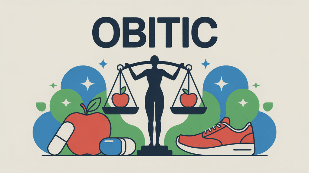 Obitic silhouette minceur santé vectoriel
