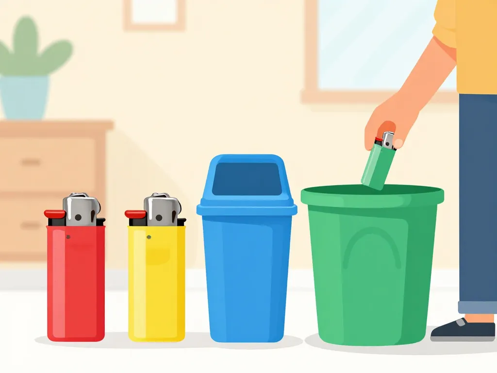 ou jeter les briquets tri quotidien déchets