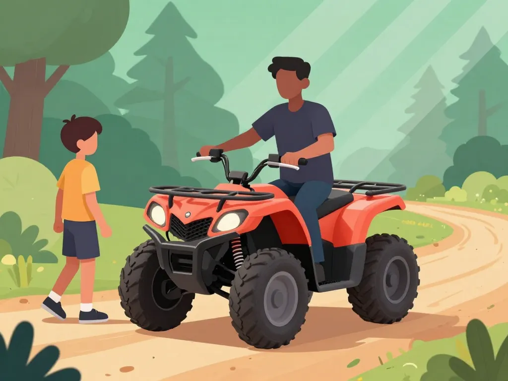 Profil quad blaster 200 usage débutant illustration