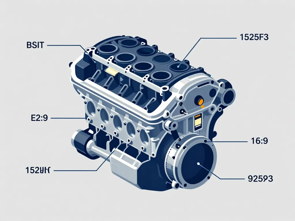 Schéma identification code moteur Renault 1525F3