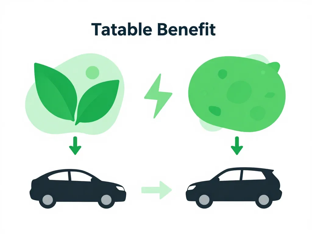 simulateur calcul avantage en nature voiture électrique diagramme abstrait comparatif