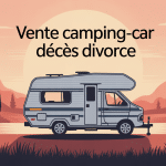 illustration vente camping-car cause décès divorce ambiance sereine