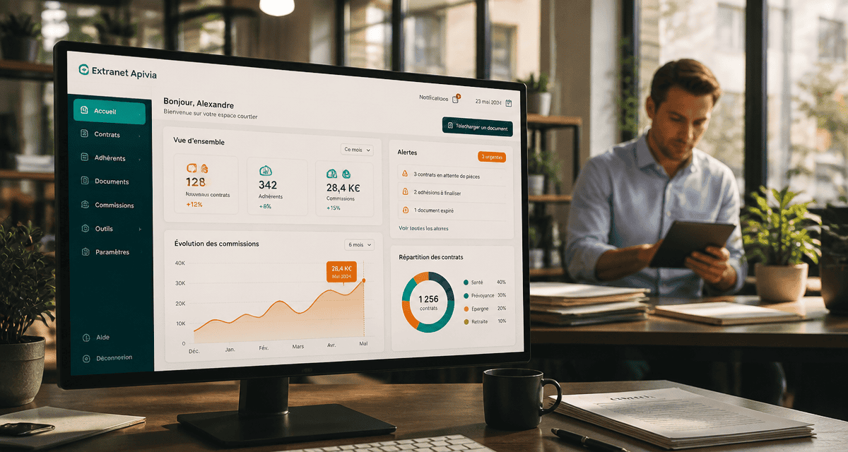 apivia extranet tableau de bord courtier