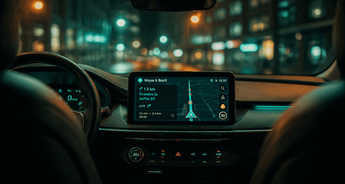 comment connecter waze sur ma voiture écran central
