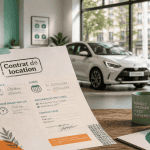 contrat de location de voiture sur comptoir agence