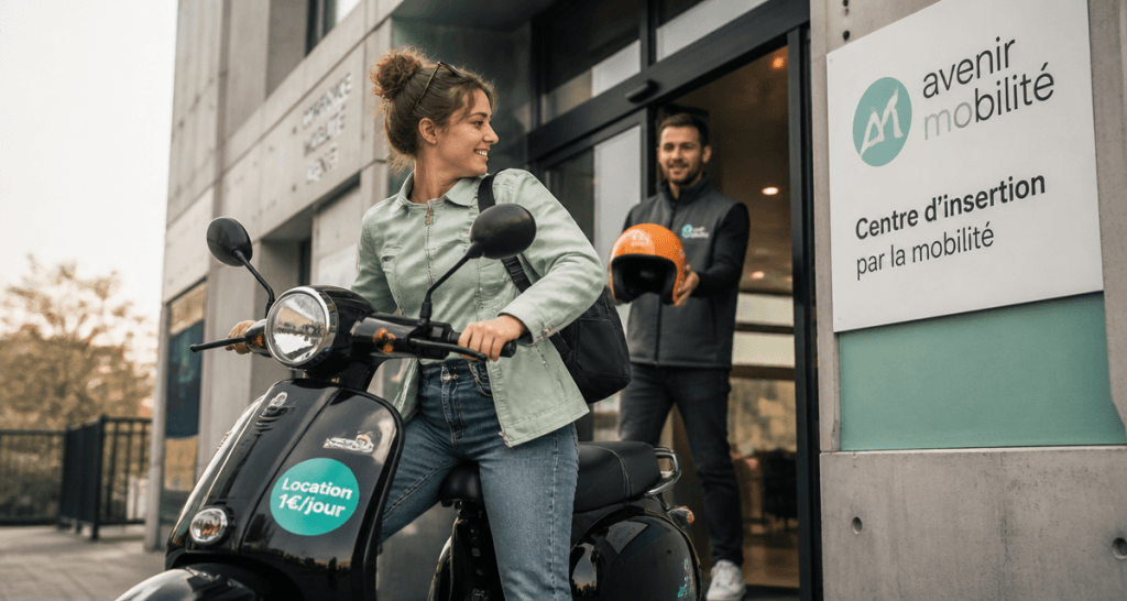 location scooter 1 euro par jour femme