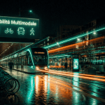 multimodalité def scène urbaine nocturne
