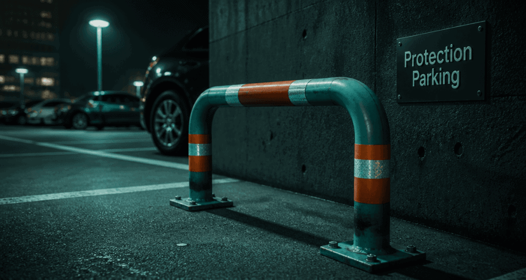 protection pour place de parking arceau acier urbain