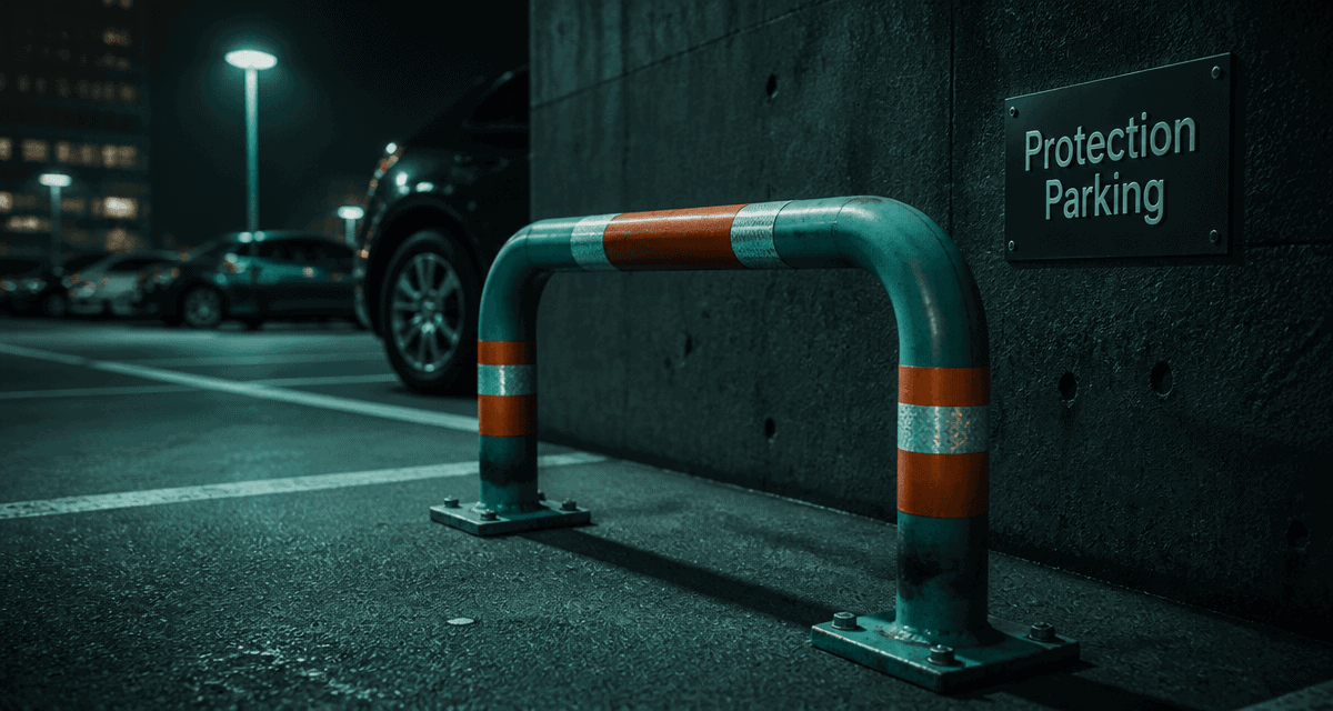 protection pour place de parking arceau acier urbain