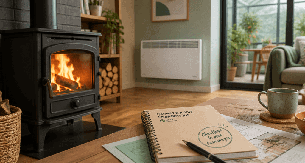 Quel est le chauffage le moins cher poêle bois PAC radiateur
