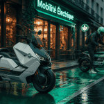 bmw scooter electrique ce 04 ce 02 piste cyclable