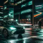 leasing voiture hybride carrefour urbain nocturne