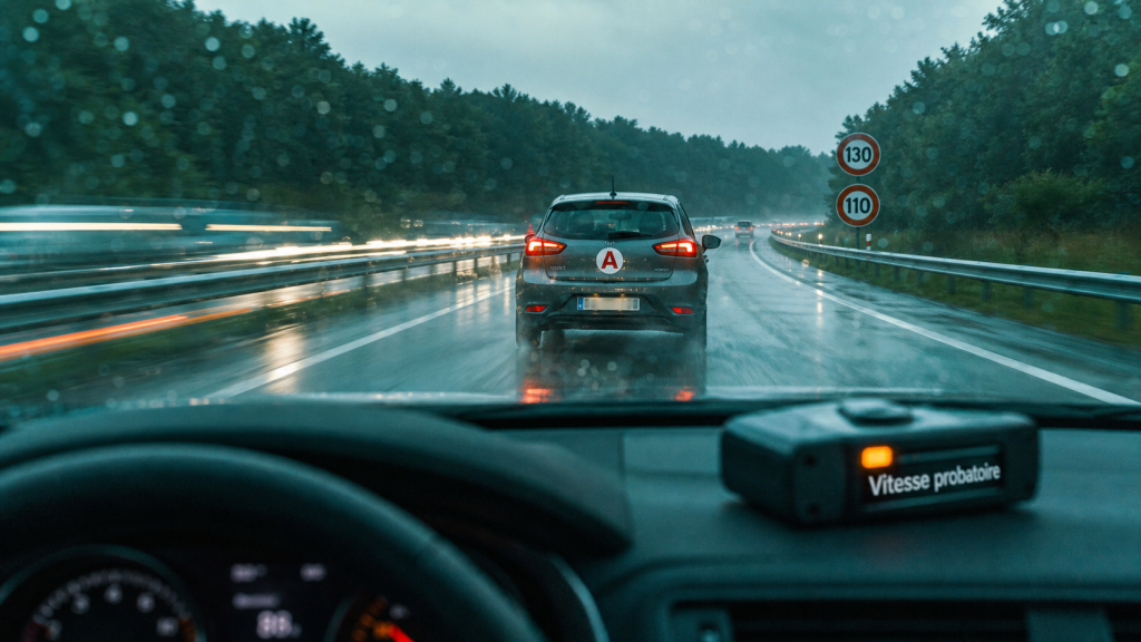 Limitation vitesse jeune conducteur sur route : permis probatoire