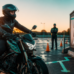 permis accéléré moto jeune motard piste