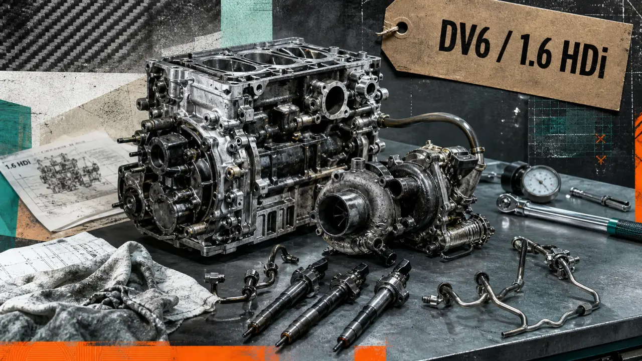 Moteur 1.6 HDi démonté : injecteurs et turbo, pannes à éviter