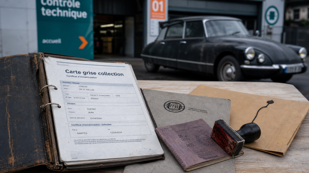 Inconvénient carte grise collection : dossier FFVE et contrôle technique avant immatriculation