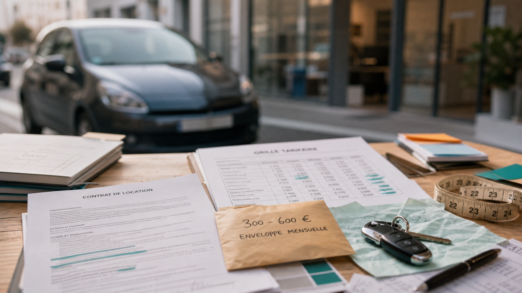 Location voiture longue durée Leclerc tarif 300 €/mois, assurance et kilométrage à vérifier
