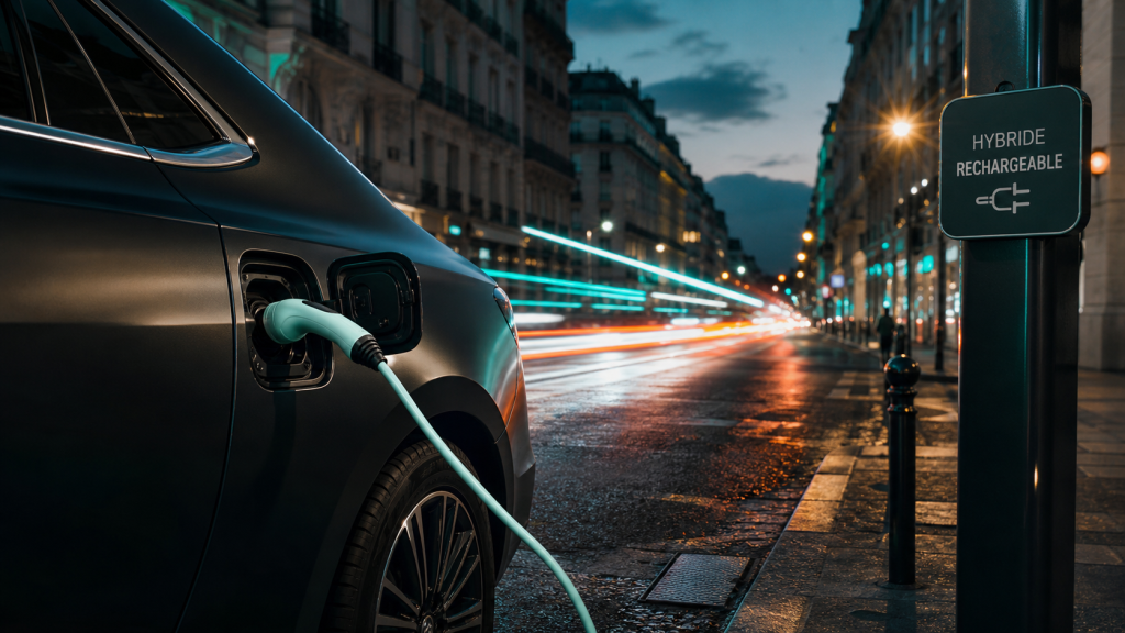 Meilleur hybride rechargeable : câble de recharge secteur et autonomie