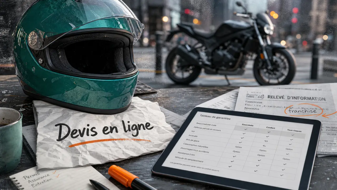 Assurance moto verte : devis rapide et franchises à vérifier
