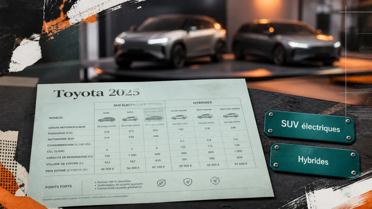 Nouvelle Toyota 2025 : deux SUV électriques et hybrides