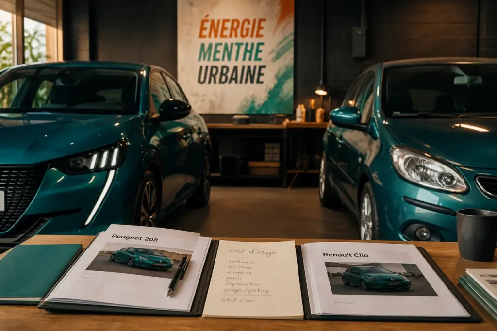 Peugeot ou Renault : 208, Clio 5 et 308 en garage urbain