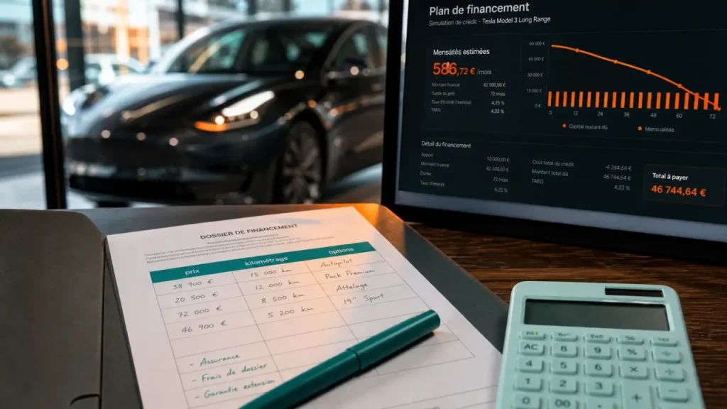 Tesla Model 3 La Centrale : prix, versions, options et financement