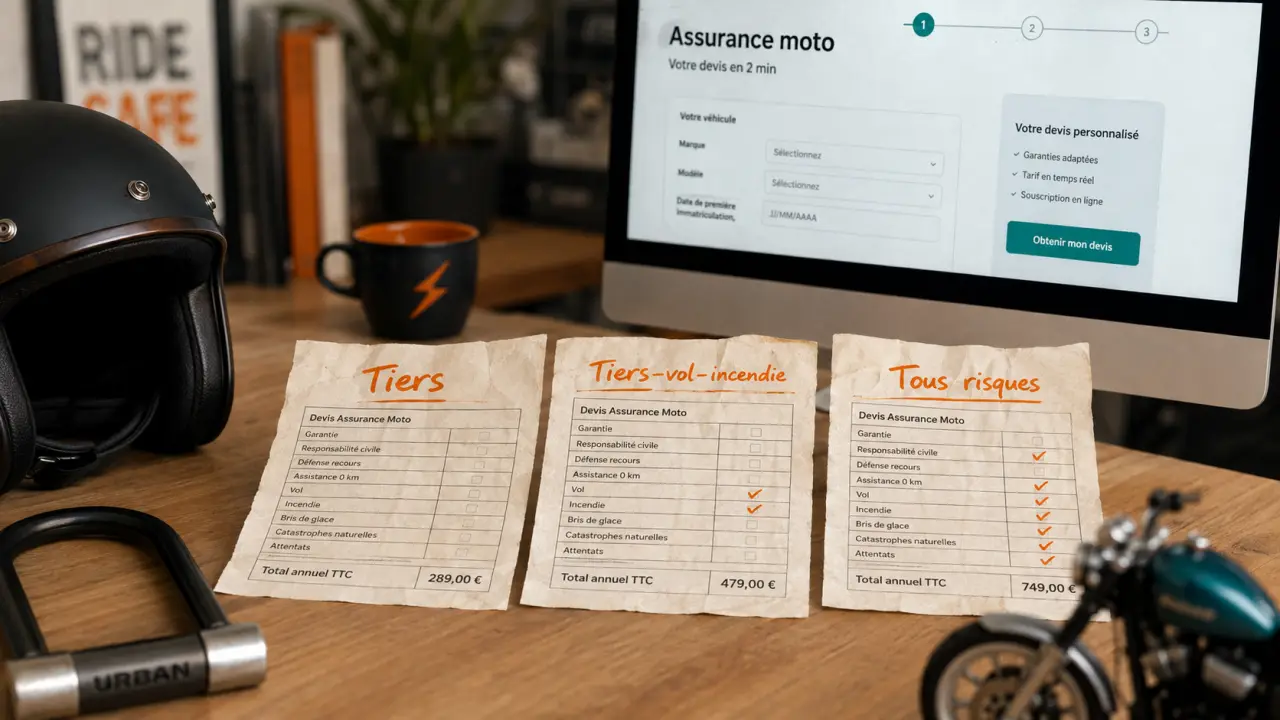 Assurance Matmut moto : tiers, vol-incendie ou tous risques (documents)