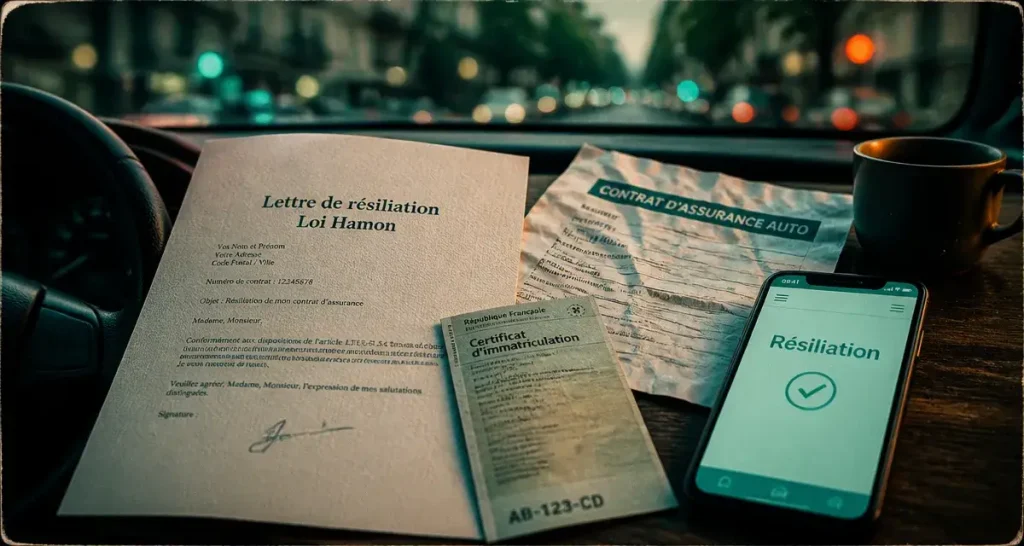 Loi Hamon assurance auto : résiliation sans frais, préavis 1 mois
