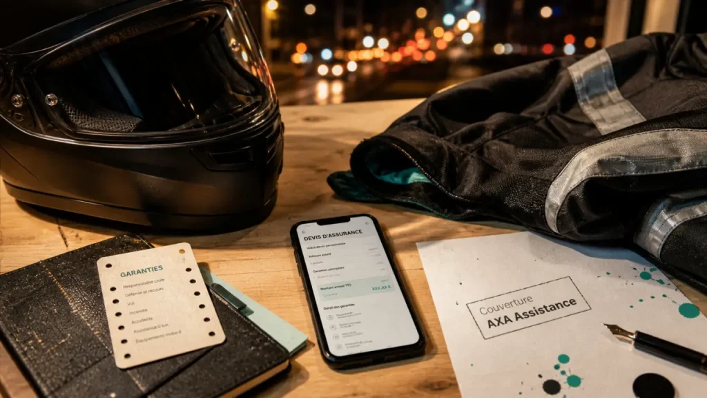 RUN assurance moto : casque et devis d’assurance AXA sur mobile