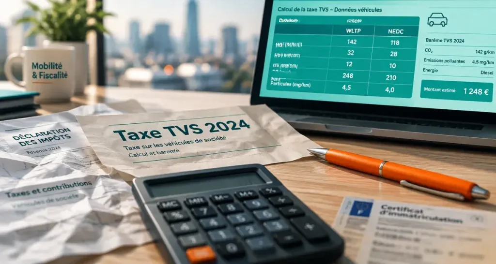 Barème TVS 2024 : calcul CO2 sur document fiscal et écran